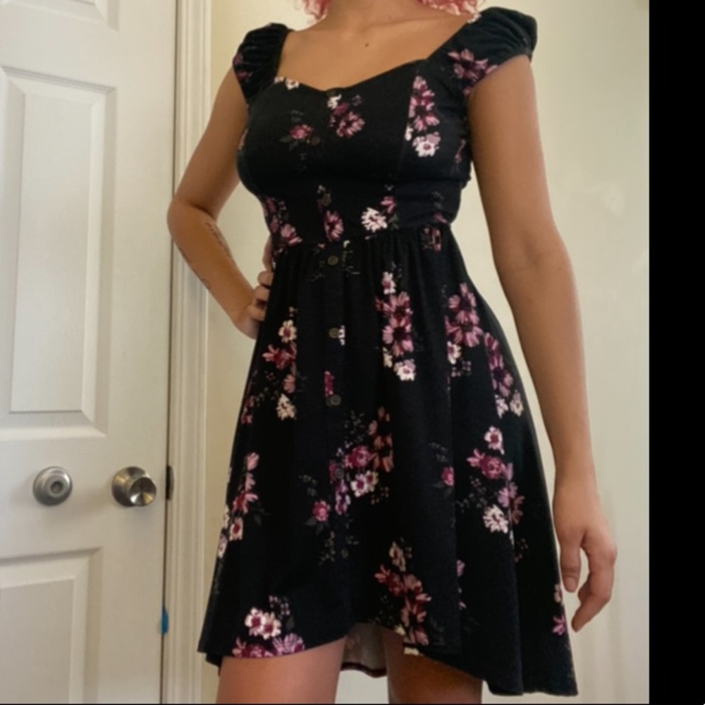 Black Floral Dress